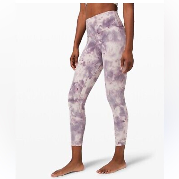lululemon athletica Pants - lululemon athletica align Purple Tie-Dye‎ Leggings size 4